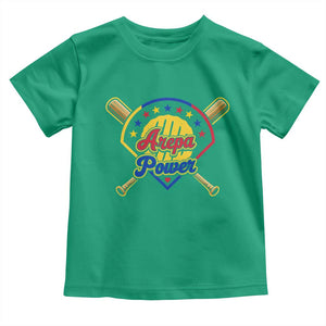 Arepa Power Venezuela Baseball Lover Toddler T Shirt Venezuelan Pride TS11 Irish Green Print Your Wear