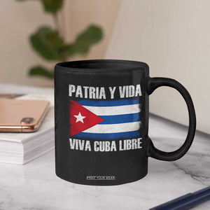 Patria y Vida Cuba Libre Coffee Mug Freedom Patriotic Cuban Flag TS11 Print Your Wear