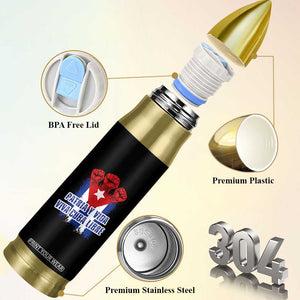 Patria y Vida Cuba Libre Bullet Tumbler Cuba Flag Fist Freedom Movement TS11 Print Your Wear