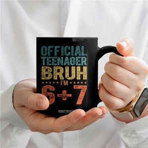 13th Birthday 67 Meme Coffee Mug Official Teenager Bruh I Am Six Seven Retro 13 Years Old TS11 Print Your Wear