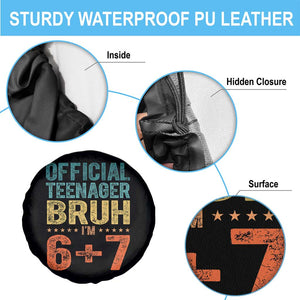 13th Birthday 67 Meme Spare Tire Cover Official Teenager Bruh I Am Six Seven Retro 13 Years Old TS11 Print Your Wear