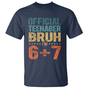 13th Birthday 67 Meme T Shirt Official Teenager Bruh I Am Six Seven Retro 13 Years Old TS11 Navy Print Your Wear
