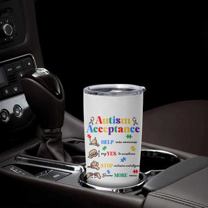 Autism Awareness Acceptance Hand Sign Language SPED Teacher Tumbler Cup TS11 Print Your Wear
