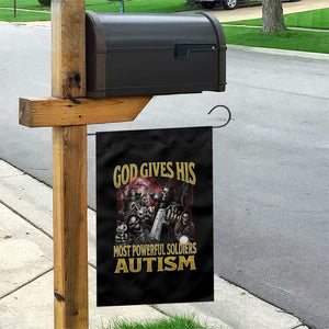 God Gives His Most Powerful Soldiers Autism Garden Flag Funny Hard Skeleton Meme TS11 Print Your Wear