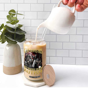 God Gives His Most Powerful Soldiers Autism Glass Can Funny Hard Skeleton Meme TS11 Print Your Wear