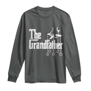 The Grandfather Long Sleeve Shirt Funny Grandpa Italian Mafia Style Father's Day