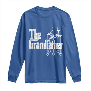 The Grandfather Long Sleeve Shirt Funny Grandpa Italian Mafia Style Father's Day