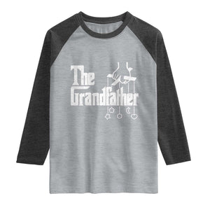 The Grandfather Raglan Shirt Funny Grandpa Italian Mafia Style Father's Day