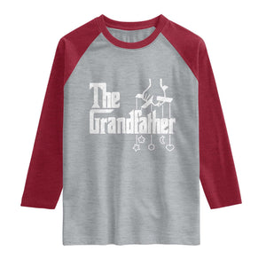 The Grandfather Raglan Shirt Funny Grandpa Italian Mafia Style Father's Day