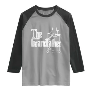 The Grandfather Raglan Shirt Funny Grandpa Italian Mafia Style Father's Day