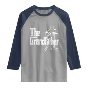 The Grandfather Raglan Shirt Funny Grandpa Italian Mafia Style Father's Day