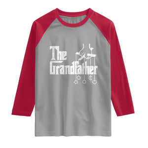 The Grandfather Raglan Shirt Funny Grandpa Italian Mafia Style Father's Day