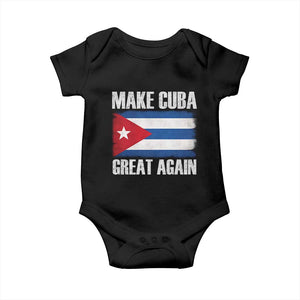 Make Cuba Great Again Baby Onesie Vintage Cuban Map TS11 Black Print Your Wear