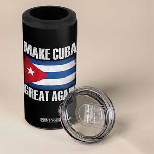 Make Cuba Great Again 4 in 1 Can Cooler Tumbler Vintage Cuban Map TS11 Print Your Wear