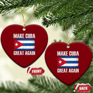 Make Cuba Great Again Ceramic Ornament Vintage Cuban Map TS11 Print Your Wear