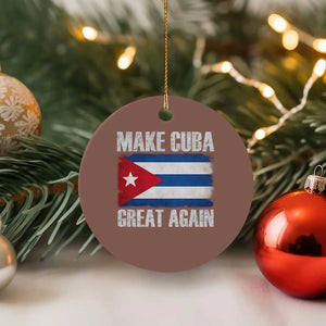 Make Cuba Great Again Ceramic Ornament Vintage Cuban Map TS11 1pc Mocha Print Your Wear
