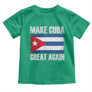 Make Cuba Great Again Toddler T Shirt Vintage Cuban Map TS11 Irish Green Print Your Wear