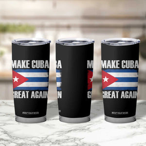 Make Cuba Great Again Tumbler Cup Vintage Cuban Map TS11 Print Your Wear