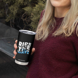 Surfing Tumbler Cup Ride The Wave Surfer Boardsport Wave TS11 Print Your Wear