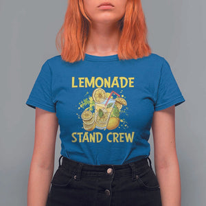 Lemon Stand Boss T Shirt For Women Lemonade Stand Crew Young CEO Juice TS11 Royal Blue Print Your Wear