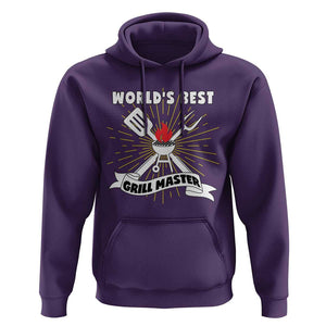 Grilling Barbecue Hoodie World's Best Grill Master BBQ Smoker TS11 Purple Print Your Wear