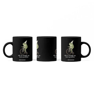 Off To Wrangle My Feral Grandkids Funny Grandparents Frog Coffee Mug TS11 Print Your Wear