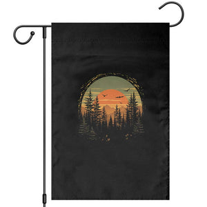 Retro Forest Trees Outdoors Nature Lover Garden Flag