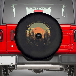 Retro Forest Trees Outdoors Nature Lover Spare Tire Cover