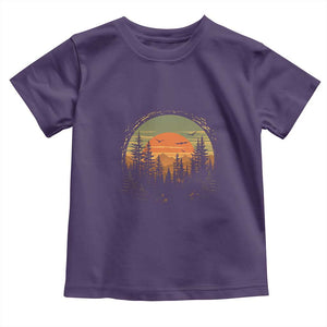 Retro Forest Trees Outdoors Nature Lover Toddler T Shirt TS11 Purple Print Your Wear