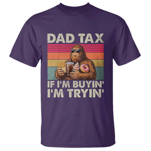 Dad Tax If I Am Buying I Am Trying T Shirt Funny Bigfoot Dad Father's Day Fast Food TS11 Purple Print Your Wear