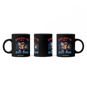 Bad Day To Be A Hot Dog 4th of July Coffee Mug Funny BBQ Grilling