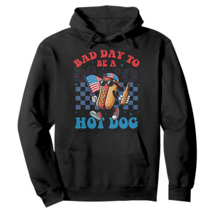 Bad Day To Be A Hot Dog 4th of July Hoodie Funny BBQ Grilling