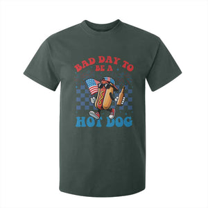Bad Day To Be A Hot Dog 4th of July T Shirt For Kid Funny BBQ Grilling