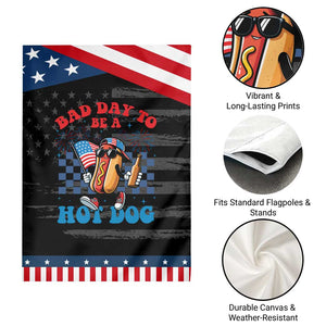 Bad Day To Be A Hot Dog 4th of July Patriotic Garden Flag Funny BBQ Grilling TS11 Print Your Wear