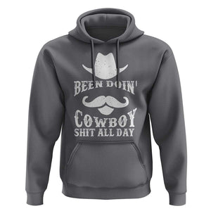 Funny Cowboy Hoodie Been Doin' Cowboy Shit Western Retro Hat TS11 Charcoal Print Your Wear