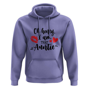 Aunt Hoodie Oh Honey I'm That Auntie Heart Lips TS11 Violet Print Your Wear