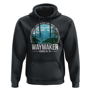 Christian Hoodie Waymaker Promise Keeper Light In The Darkness Miracle Worker Bible Verse TS11 Black Print Your Wear