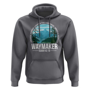 Christian Hoodie Waymaker Promise Keeper Light In The Darkness Miracle Worker Bible Verse TS11 Charcoal Print Your Wear