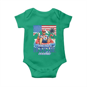 Funny Trump Beer Summer Vibes Baby Onesie Hotter Than A Hoochie Trump Coochie TS11 Irish Green Print Your Wear