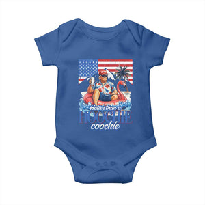 Funny Trump Beer Summer Vibes Baby Onesie Hotter Than A Hoochie Trump Coochie TS11 Royal Blue Print Your Wear