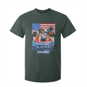 Funny Trump Beer Summer Vibes T Shirt For Kid Hotter Than A Hoochie Trump Coochie TS11 Dark Forest Green Print Your Wear