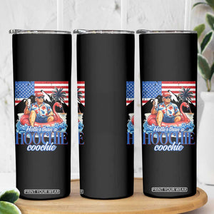 Funny Trump Beer Summer Vibes Skinny Tumbler Hotter Than A Hoochie Trump Coochie TS11 Print Your Wear