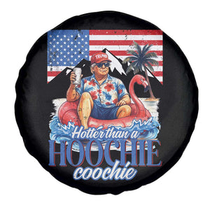Funny Trump Beer Summer Vibes Spare Tire Cover Hotter Than A Hoochie Trump Coochie TS11 Print Your Wear