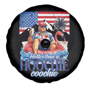 Funny Trump Beer Summer Vibes Spare Tire Cover Hotter Than A Hoochie Trump Coochie TS11 Print Your Wear