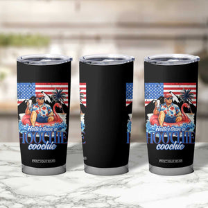 Funny Trump Beer Summer Vibes Tumbler Cup Hotter Than A Hoochie Trump Coochie TS11 Print Your Wear