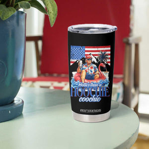 Funny Trump Beer Summer Vibes Tumbler Cup Hotter Than A Hoochie Trump Coochie TS11 Print Your Wear