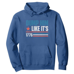 Funny Dump Him Like It's 1776 Hoodie Star And Stripes TS11 Royal Blue Print Your Wear