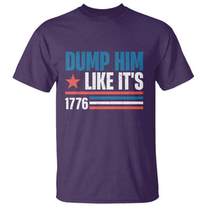 Funny Dump Him Like It's 1776 T Shirt Star And Stripes TS11 Purple Print Your Wear