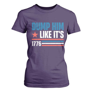 Funny Dump Him Like It's 1776 T Shirt For Women Star And Stripes TS11 Purple Print Your Wear