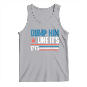 Funny Dump Him Like It's 1776 Tank Top Star And Stripes TS11 Athletic Heather Print Your Wear